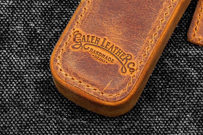 Galen Leather Zippered Magnum Opus Single Hard Case