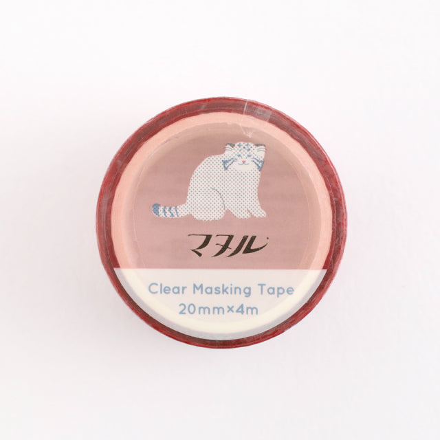 Green Flash Animal Department Store Gold Foil Clear Masking Tape - Pallas's Cat