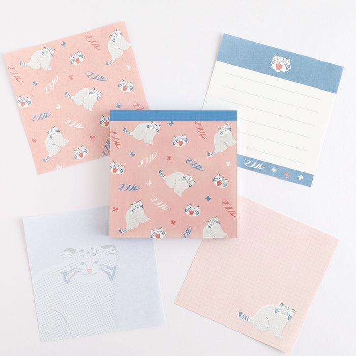 Green Flash Animal Department Store Memo Pad - Pallas's Cat