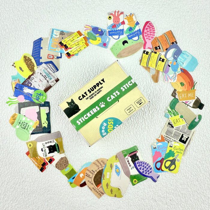 Atlas Stationers - Hako Sticker Cat Supply - Stickers