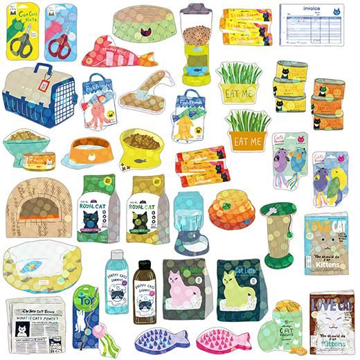 Atlas Stationers - Hako Sticker Cat Supply - Stickers - Image 5