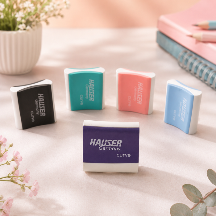 Hauser Curve Erasers – Set of 5