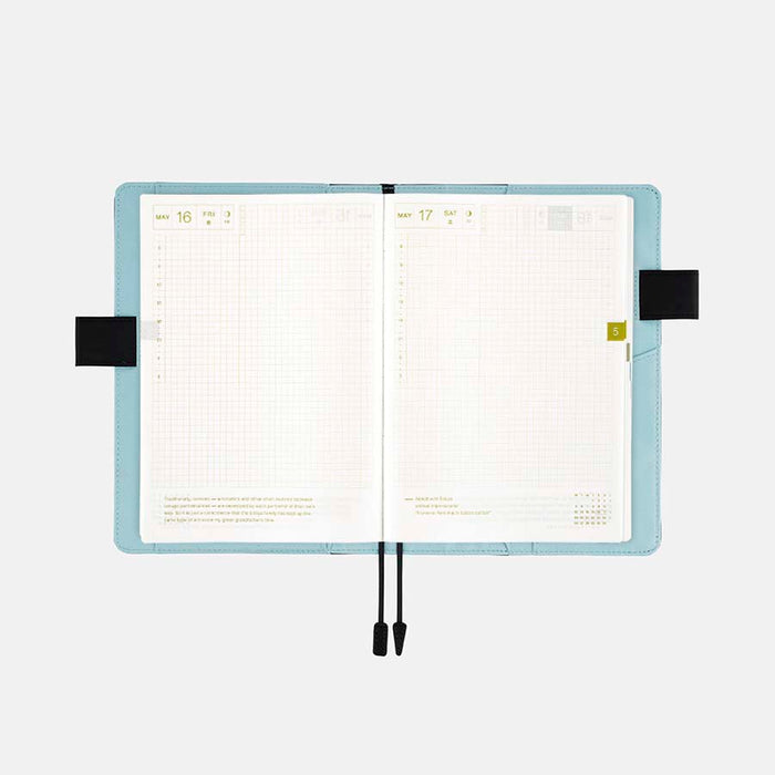 Hobonichi | Agenda Hobonichi Cousin A5 Colors Black x Clear Blue 2027