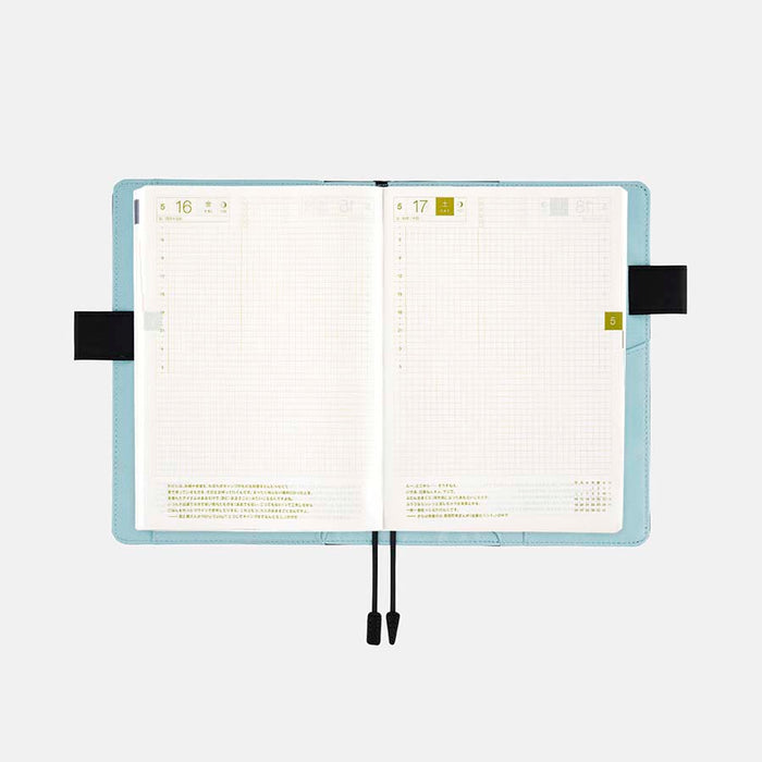 Hobonichi | Agenda Hobonichi Cousin A5 Colors Black x Clear Blue 2027