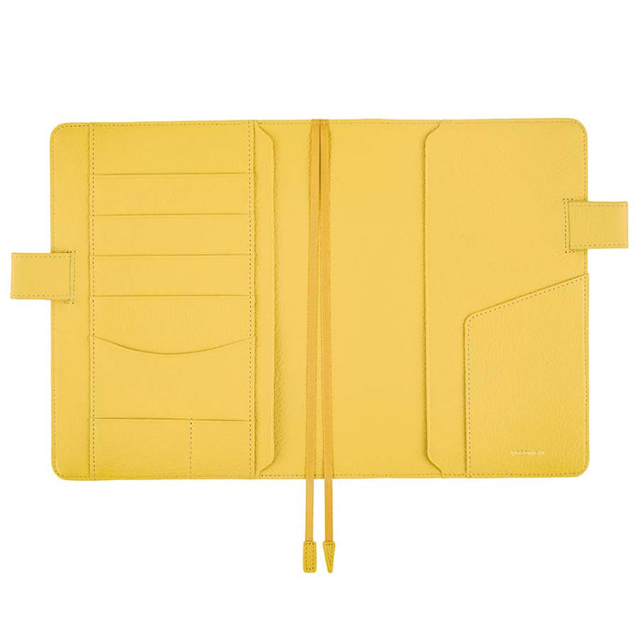 Hobonichi | Agenda Hobonichi Cousin A5 Leather: Brilliant Yellow 2027