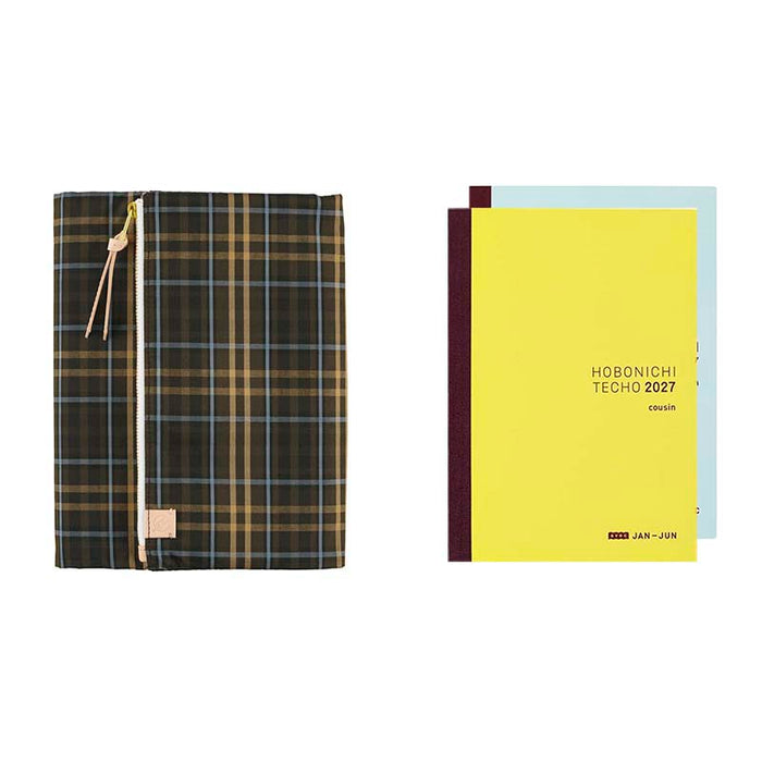 Hobonichi | Agenda Hobonichi Cousin A5 Tragen: Bitter Plaid 2027