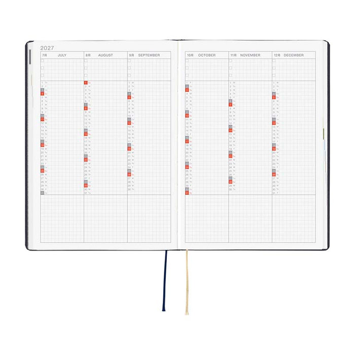 Hobonichi | Agenda Hobonichi HON A5 Slash Navy 2027