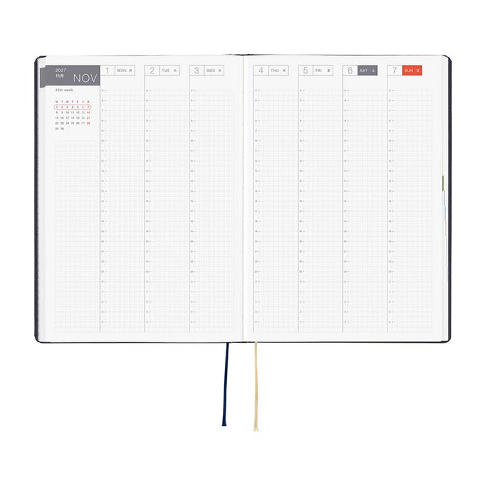 Hobonichi | Agenda Hobonichi HON A5 Slash Navy 2027