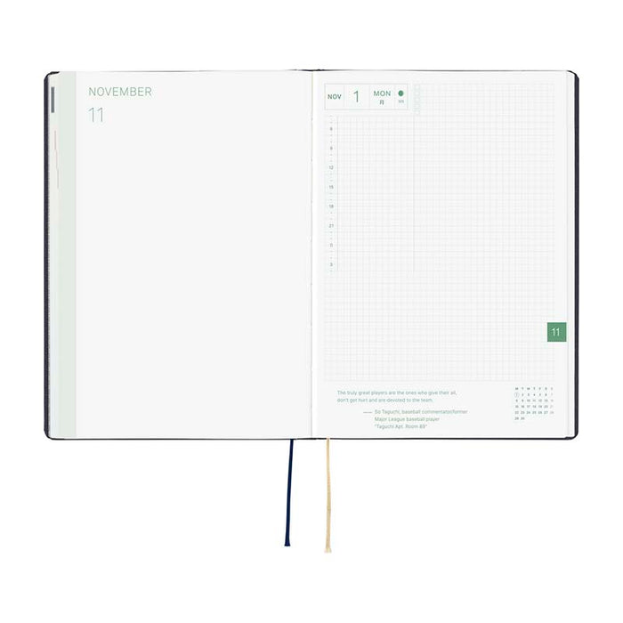 Hobonichi | Agenda Hobonichi HON A5 Slash Navy 2027