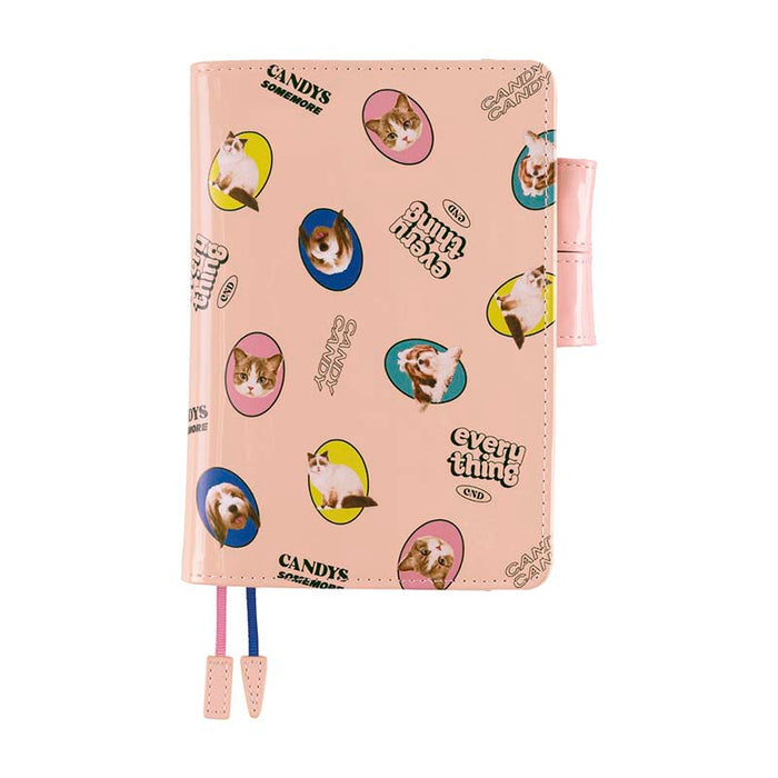 Hobonichi | Agenda Hobonichi Techo A6 Candy Stripper: Random Dog & Cat (Pink) 2027