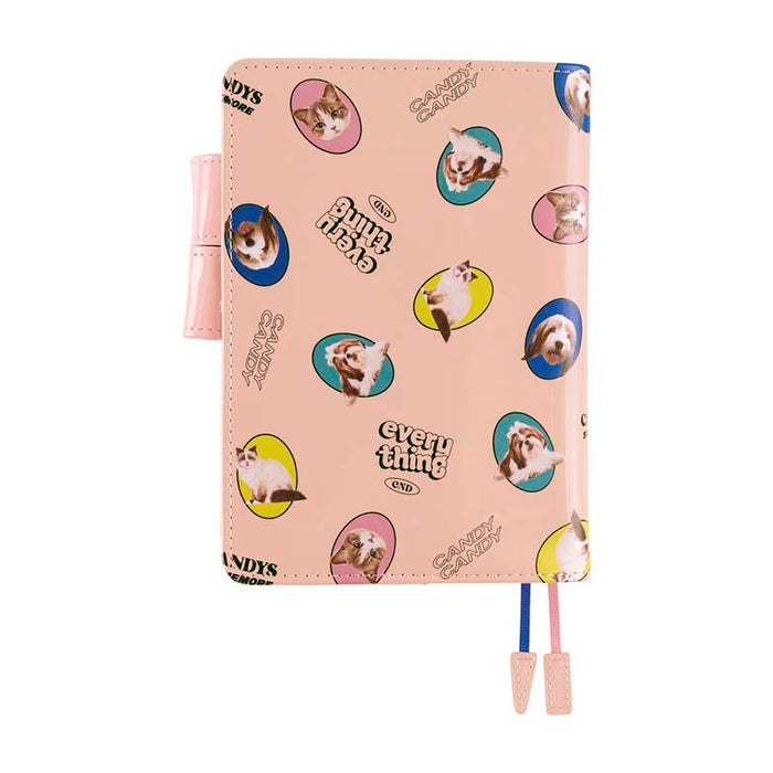 Hobonichi | Agenda Hobonichi Techo A6 Candy Stripper: Random Dog & Cat (Pink) 2027