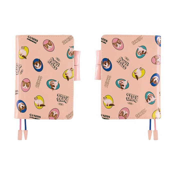 Hobonichi | Agenda Hobonichi Techo A6 Candy Stripper: Random Dog & Cat (Pink) 2027