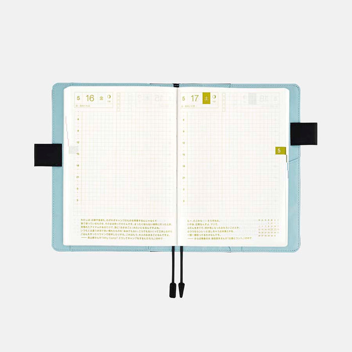 Hobonichi | Agenda Hobonichi Techo A6 Colors Black x Clear Blue 2027
