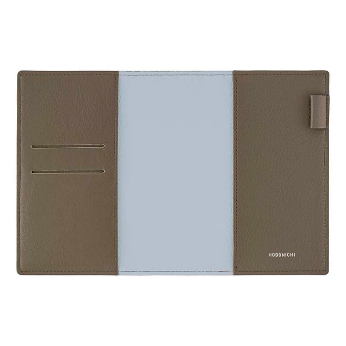Hobonichi | Agenda Hobonichi Techo A6 Leather: Taut (Gray & Light Blue) 2027