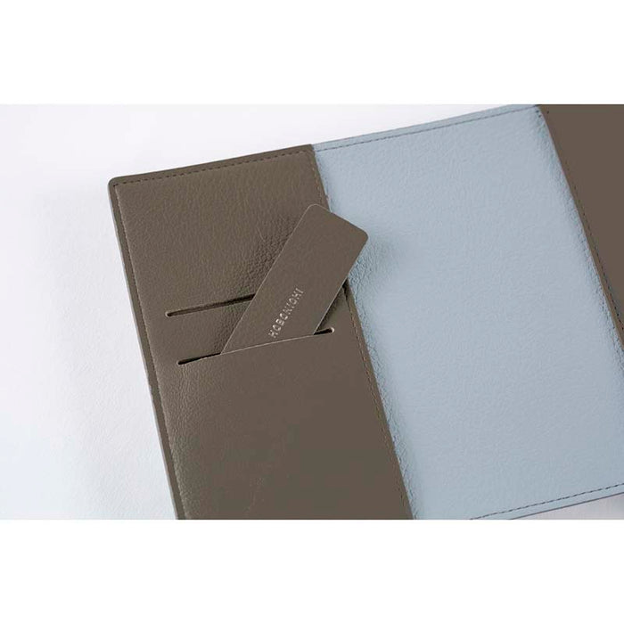 Hobonichi | Agenda Hobonichi Techo A6 Leather: Taut (Gray & Light Blue) 2027