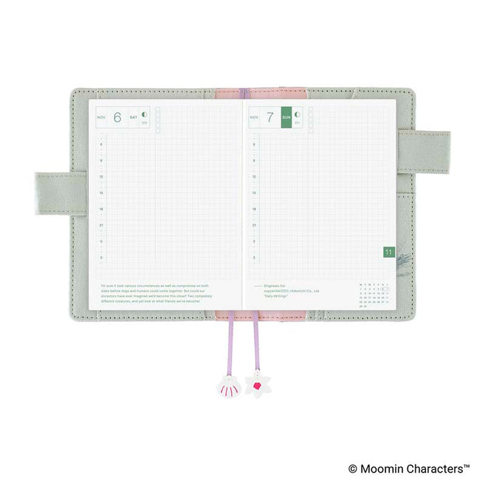Hobonichi | Agenda Hobonichi Techo A6 Moomin: My Yard (Pale Mint) 2027