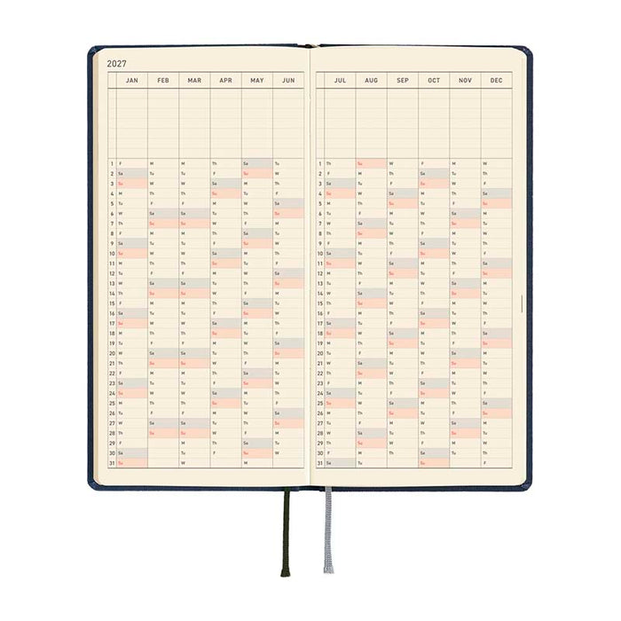 Hobonichi | Agenda Hobonichi Weeks Colors: Midnight Blue 2027