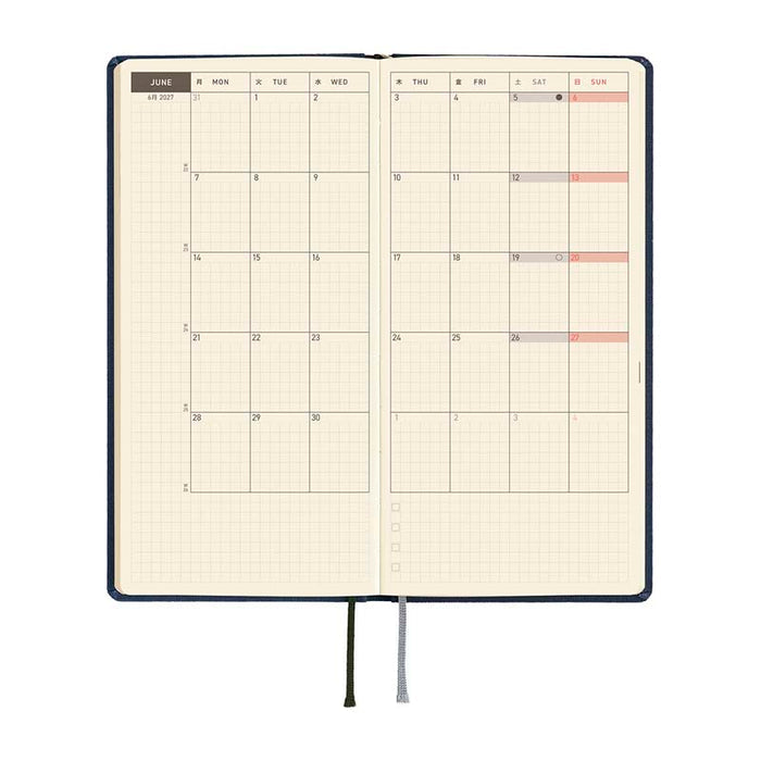 Hobonichi | Agenda Hobonichi Weeks Colors: Midnight Blue 2027