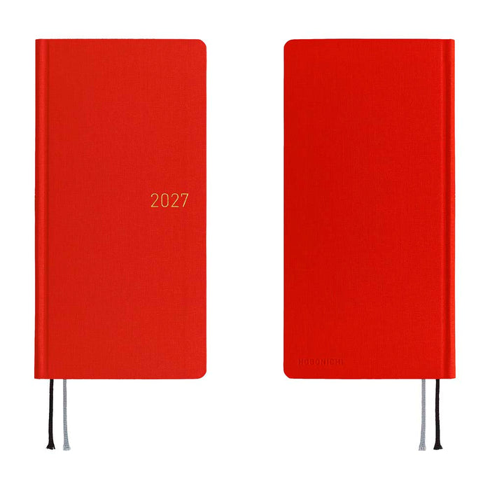 Hobonichi | Agenda Hobonichi Weeks Colors: Poppy Red 2027