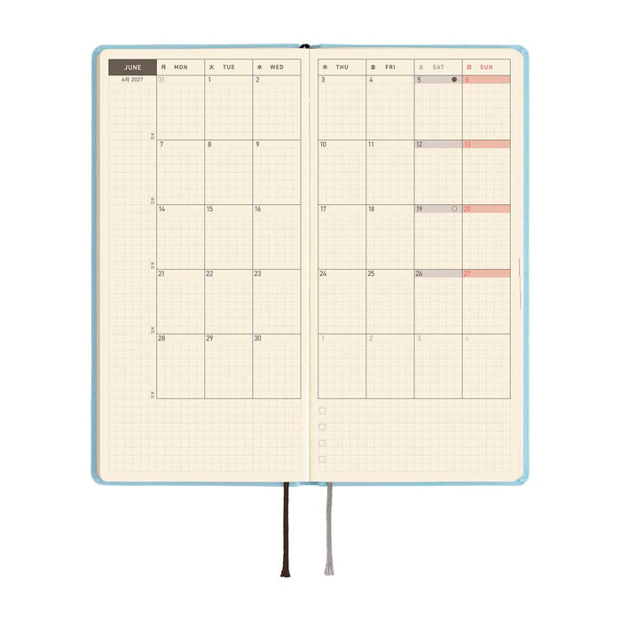 Hobonichi | Agenda Hobonichi Weeks Colors: Sea Glass 2027