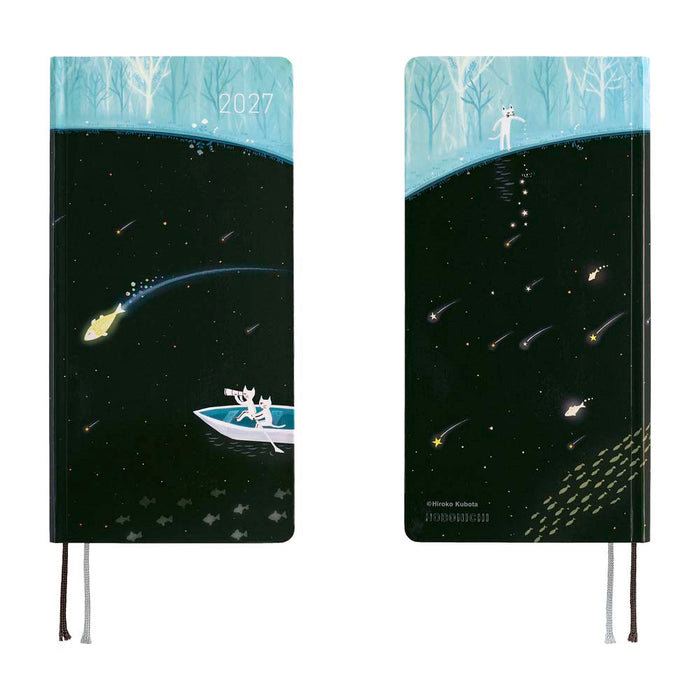 Hobonichi | Agenda Hobonichi Weeks Hiroko Kubota: Meteor Shower in the Light Blue Forest 2027