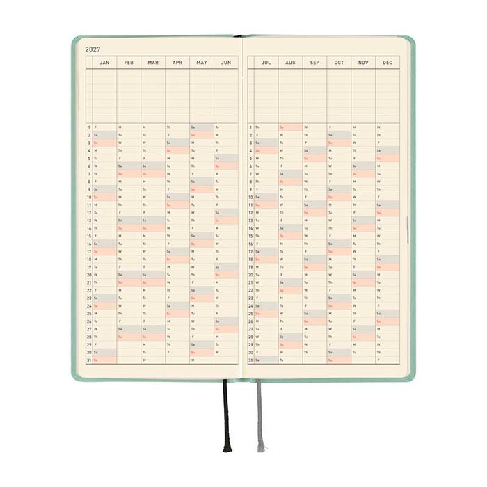 Hobonichi | Agenda Hobonichi Weeks Paper Series: Frosty Jade 2027