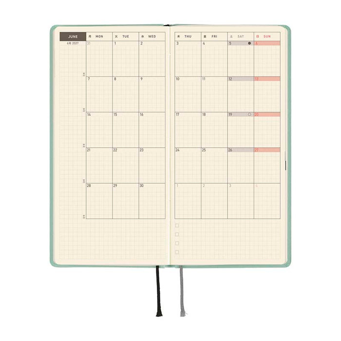 Hobonichi | Agenda Hobonichi Weeks Paper Series: Frosty Jade 2027