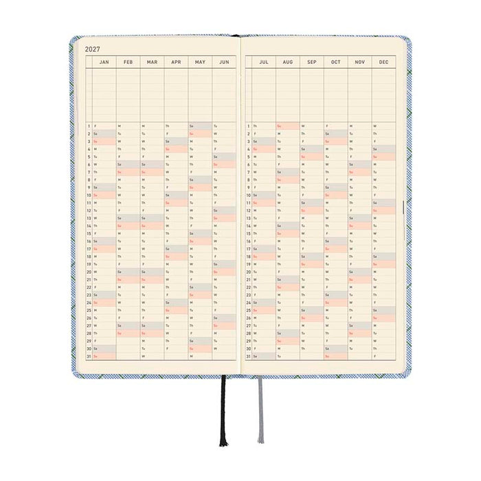 Hobonichi | Agenda Hobonichi Weeks Shirt Fabric: Graph Plaid 2027