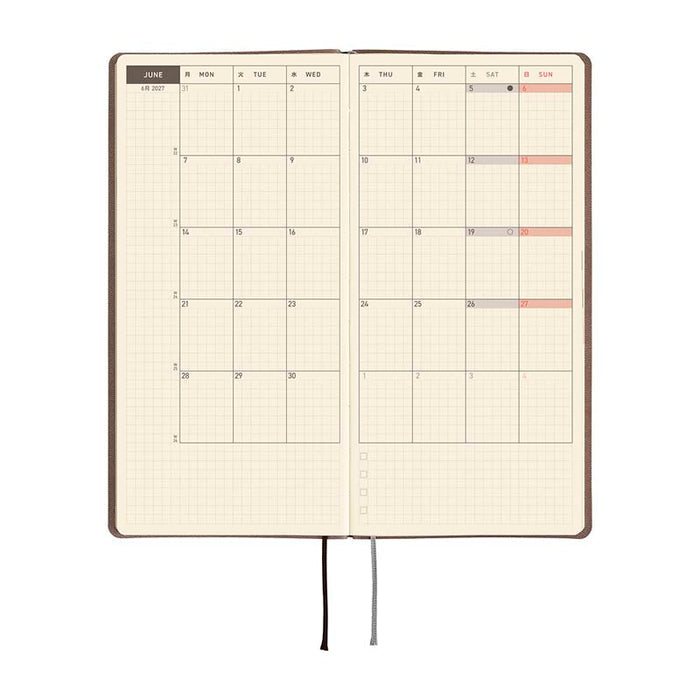 Hobonichi | Agenda Hobonichi Weeks Smooth: Cafe au Lait 2027