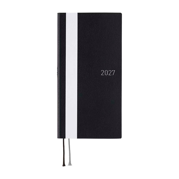 Hobonichi | Agenda Hobonichi Weeks White Line: Black 2027
