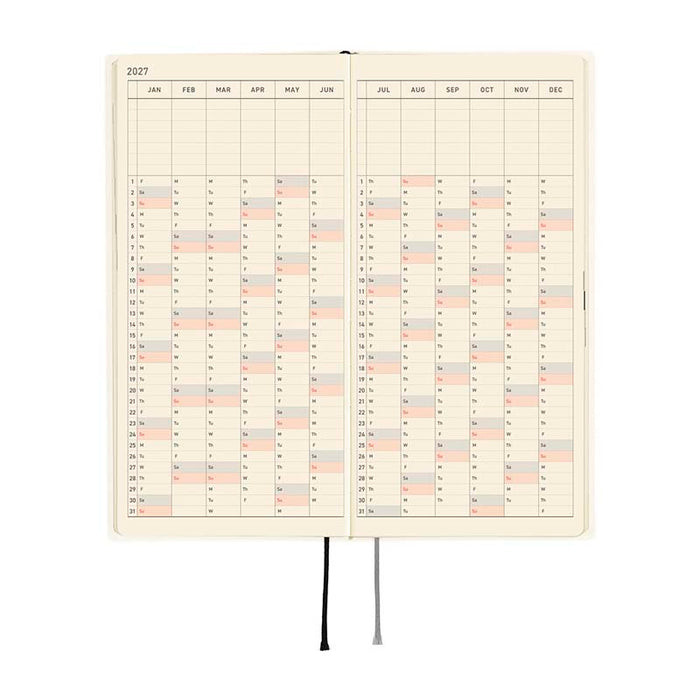 Hobonichi | Agenda Hobonichi Weeks White Line: Ivory 2027