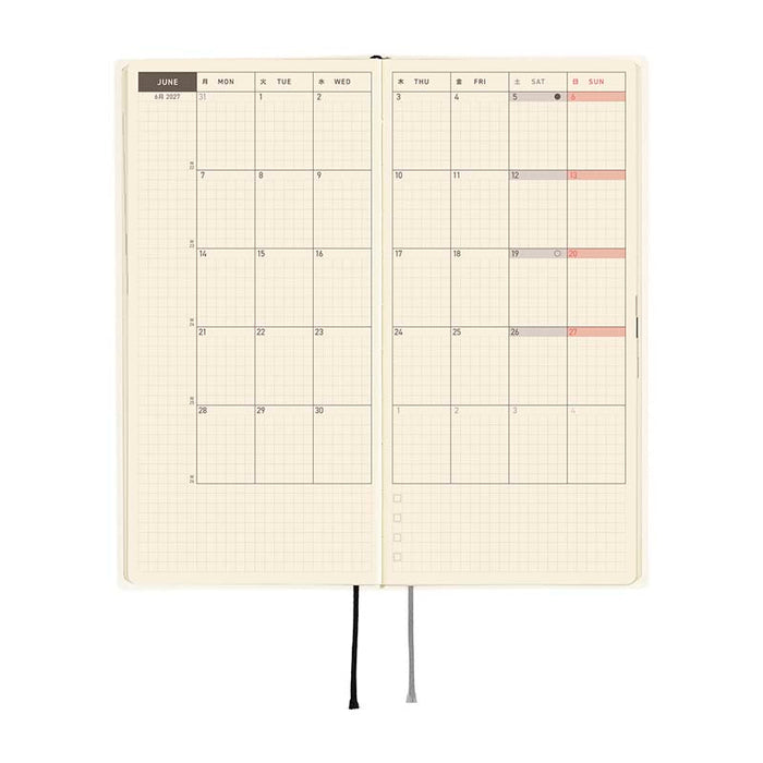 Hobonichi | Agenda Hobonichi Weeks White Line: Ivory 2027