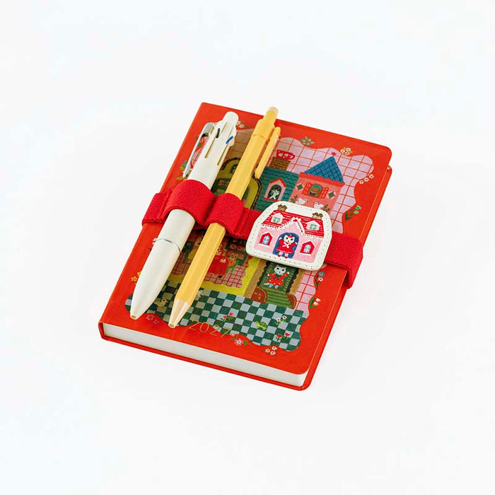Hobonichi | Banda Elástica Book Band Yumi Kitagishi (White Cat)