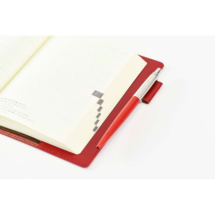 Hobonichi | Funda 5 Years A6 Leather Cover (Red)