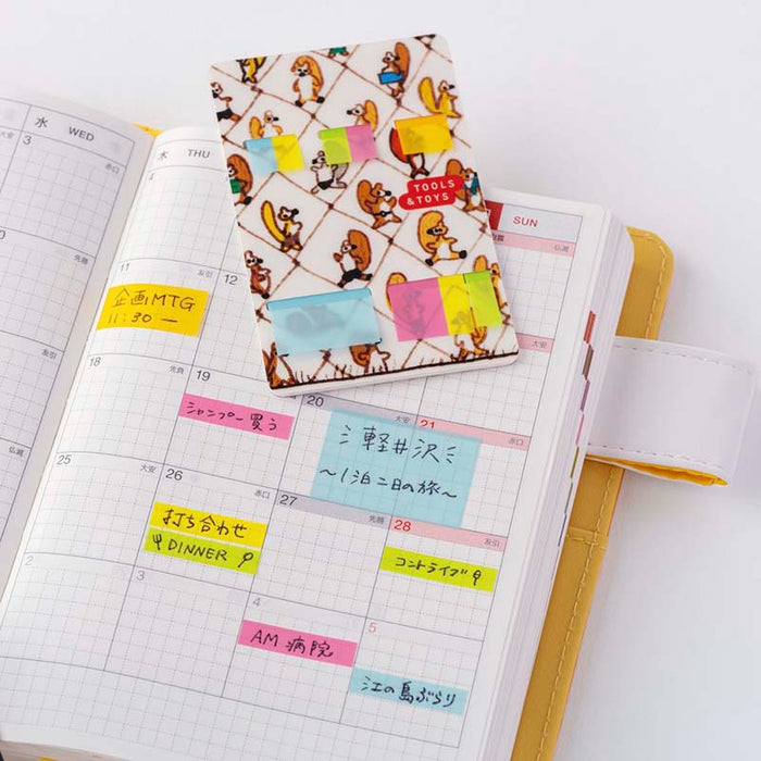 Hobonichi | Notas Adhesivas Transparentes 100%ORANGE Taking a Break