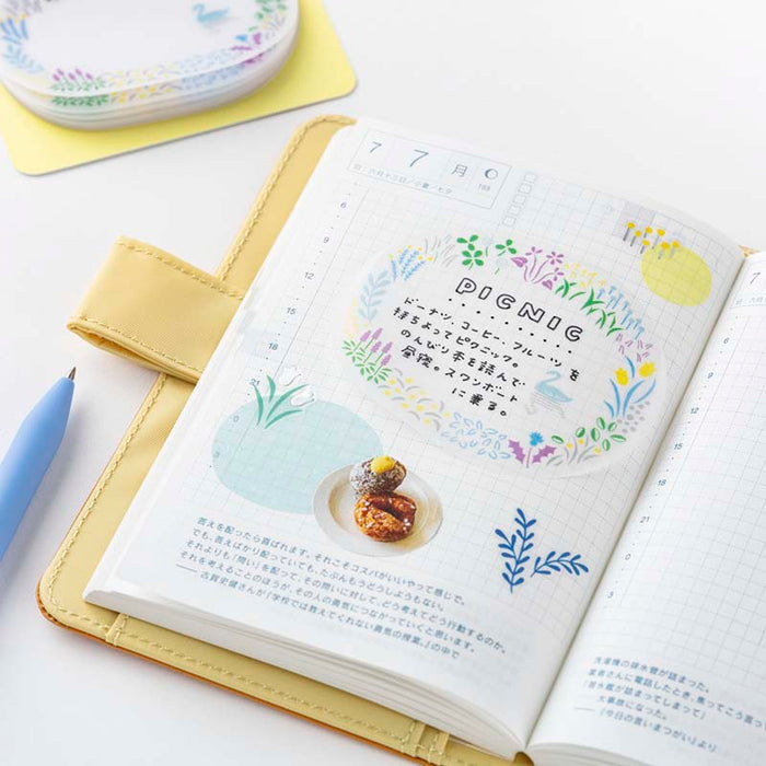 Hobonichi | Notas Adhesivas Transparentes Yuri Sanae (Forest Lake)