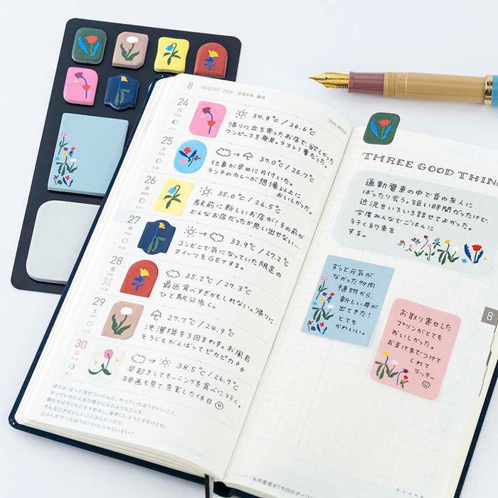 Hobonichi | Notas Adhesivas Yoshie Watanabe (Petit Bloom)