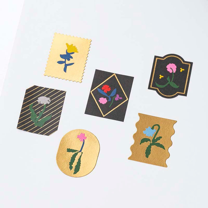 Hobonichi | Pegatinas Foil-Stamped Yoshie Watanabe (Petit Bloom)