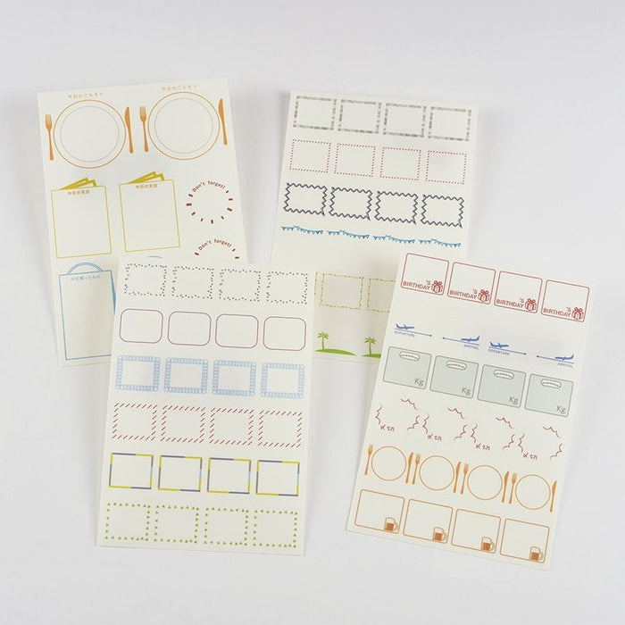 Hobonichi | Pegatinas Frame para Fechas