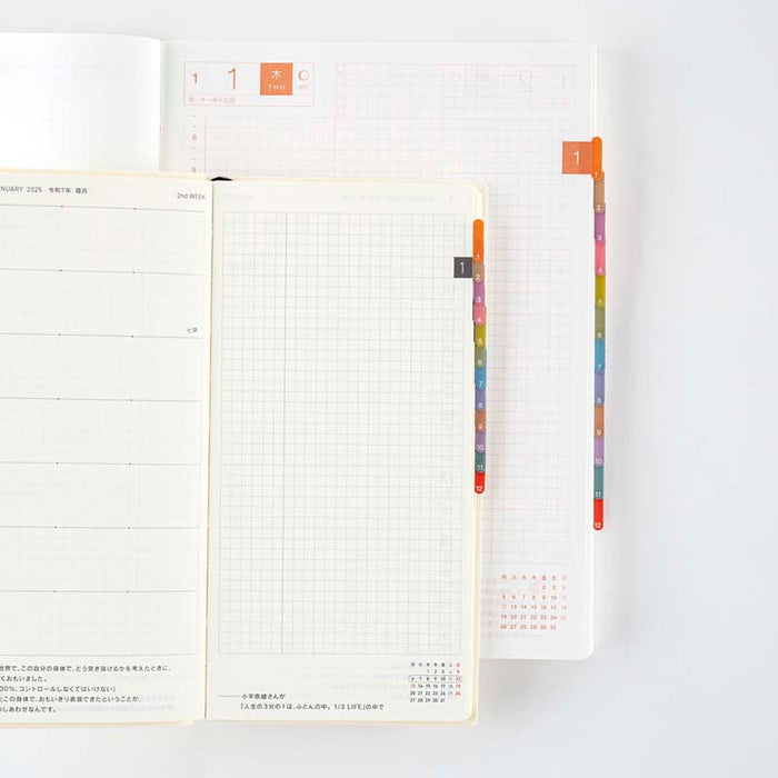 Hobonichi | Pegatinas Marcapáginas Index TSUKI no IRO