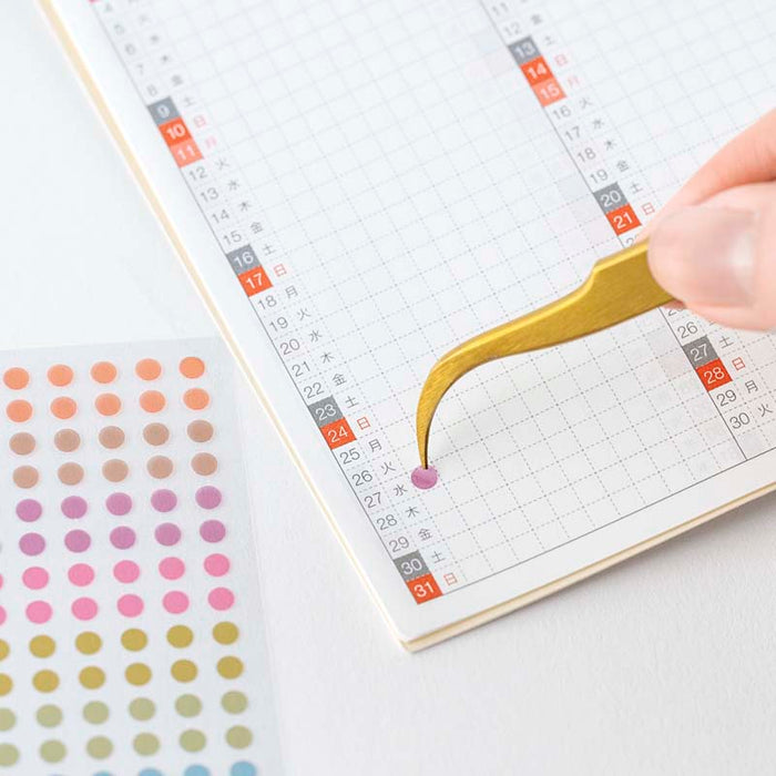 Hobonichi | Pegatinas TSUKI no IRO: Transparent Dot Stickers (3.5mm)