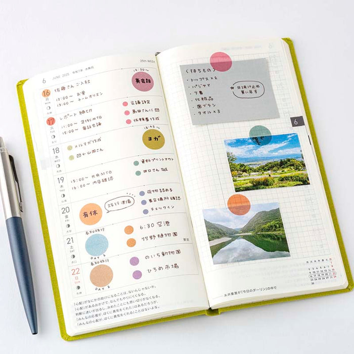 Hobonichi | Pegatinas TSUKI no IRO: Transparent Dot Stickers (6mm)