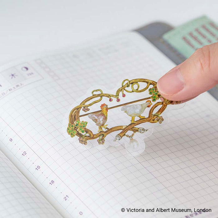 Hobonichi | Pegatinas V&A Series: Almost Actual-Size Jewellery