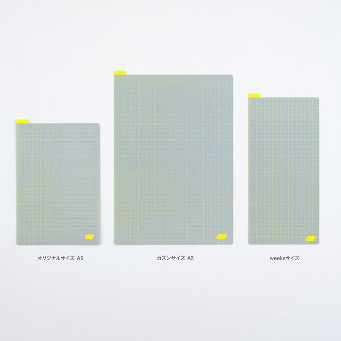 Hobonichi Pencil Board for A5 Size - Ice Gray x Yellow