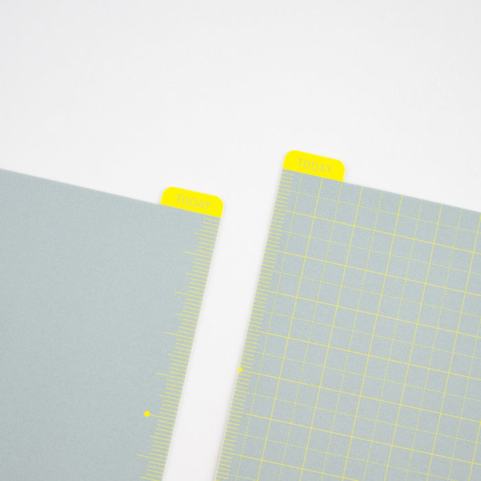 Hobonichi Pencil Board for A6 Size (Ice Gray x Yellow)