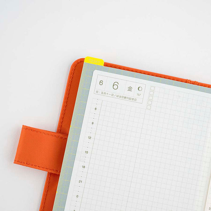 Hobonichi | Plantilla de Escritura Pencil Board A6 Ice Gray x Yellow