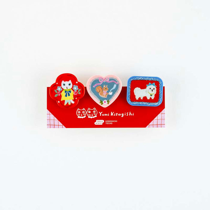 Hobonichi | Set de 3 Clips Yumi Kitagishi