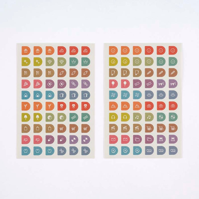 Hobonichi | Set de Pegatinas TSUKI no IRO Schedule