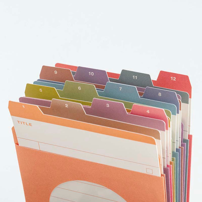 Hobonichi | Sobres Index TSUKI no IRO: 12 Month