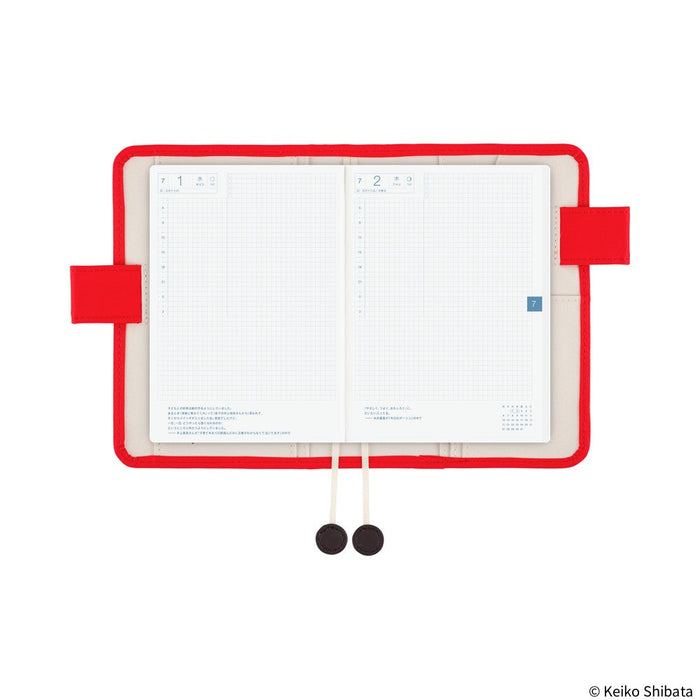 Hobonichi Techo A6 Original Planner Cover - Keiko Shibata: Bus management by Mr. and Mrs. Inoue